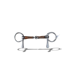 Second Hand Copper Wire Wrap Half Cheek Snaffel Bit