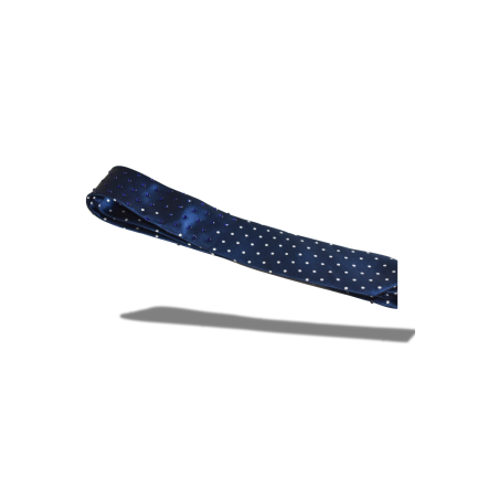 Blue Polka Dot Crystal Tie